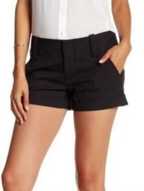 Alice + Olivia Black Tailored Shorts Size 8